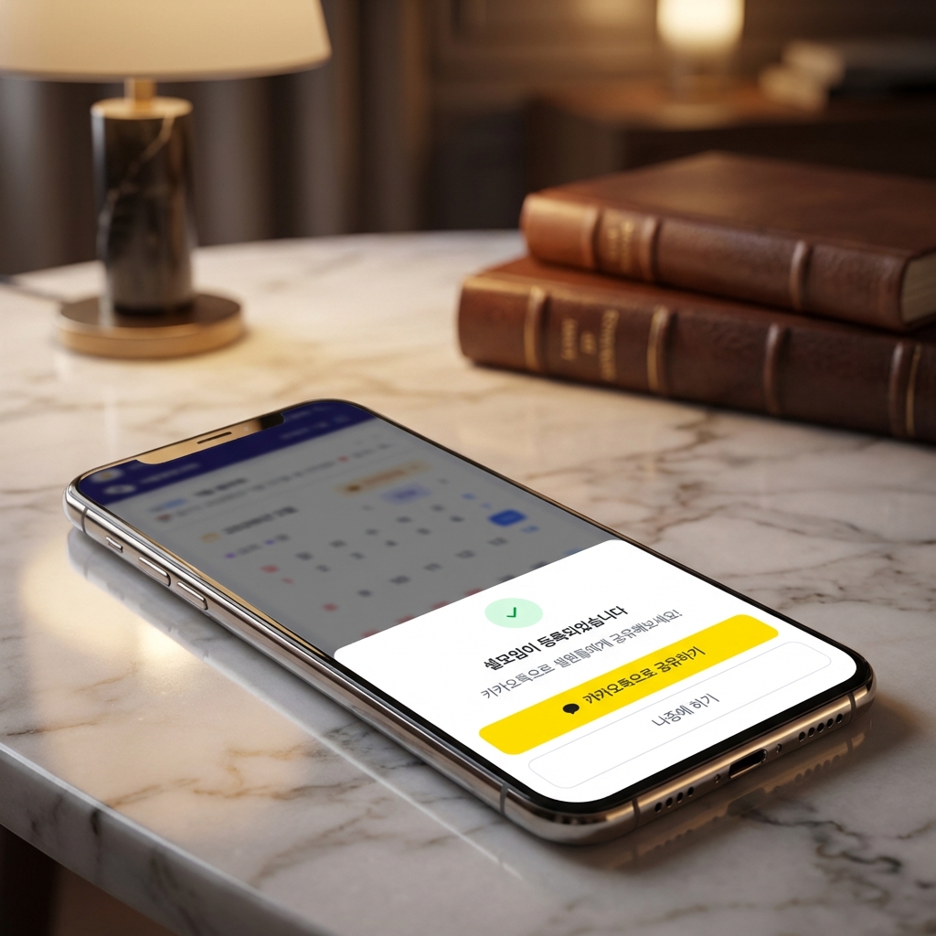 셀알림 카카오톡 공유